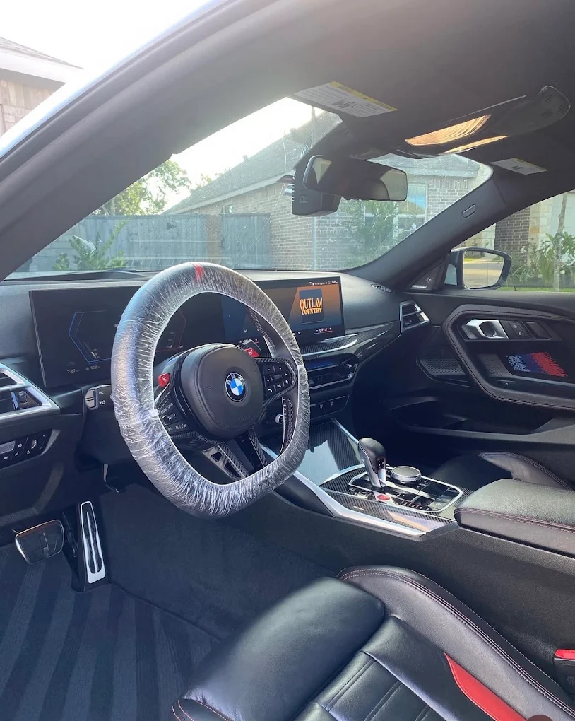 BMW M2 interior after a premium interior detail